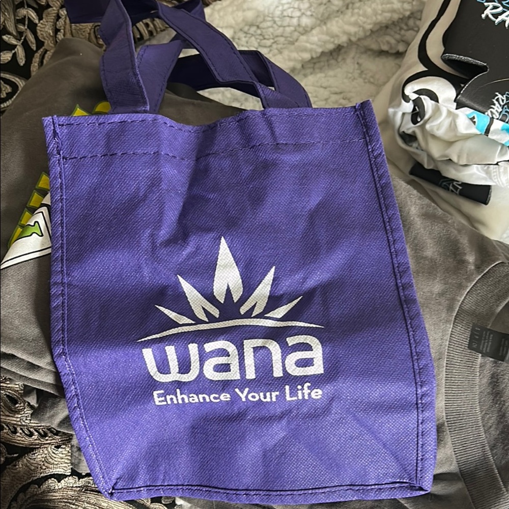 a.n.a Purple Glossy Tote Bag with Striking Design swag wana 10x6 mini bag
